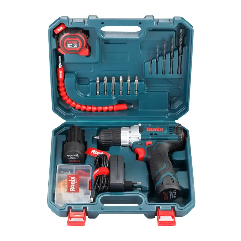 کیت دریل شارژی 12 ولت دوباطری RS-8613