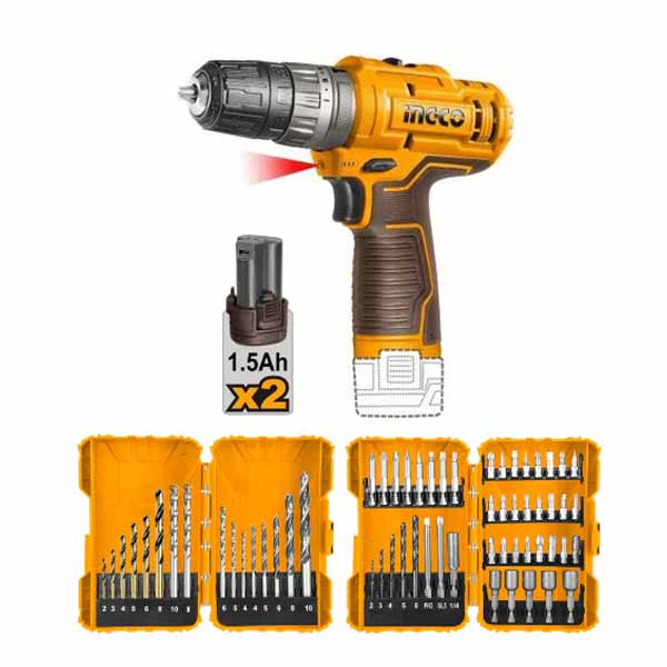 پک دریل شارژی و ست مته COSLI23114 اینکو